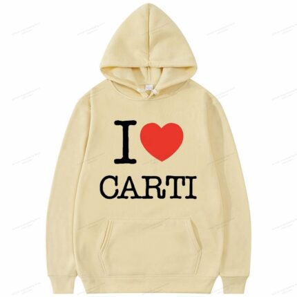 Playboi Carti I love Carti Fashion Hoodie Creamy